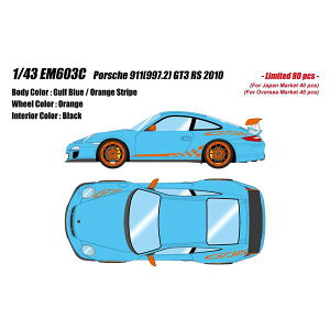 �A�C�h���� 1/43 �|���V�F 911 997.2 GT3 RS 2010 �K���t�u���[/�I�����W�X�g���C�v �����i�~�j�J�[ EM603C