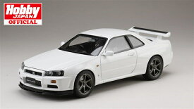 ホビージャパン 1/18 ニッサン スカイライン GT-R V・スペック 1999 (BNR34) ホワイト 完成品ミニカー HJ1809W 送料無料