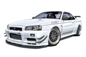 AIV} 1/24 }CY BNR34 XJCCGT-R '02(jbT) XP[f U`[hJ[ No.34