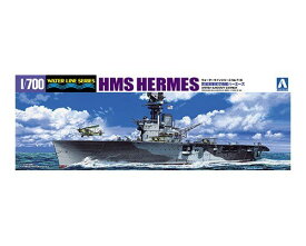 アオシマ 1/700 英国海軍 航空母艦 HMSハーミーズ インド洋セイロン沖海戦 スケールモデル ウォーターライン No.716