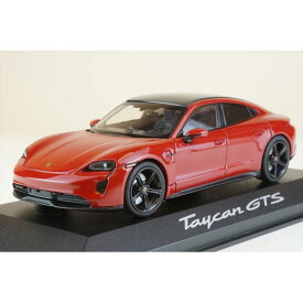 ディーラー別注 1/43 ポルシェ タイカン GTS 2022 カーマインレッド 完成品ミニカー WAP0200330PTAC