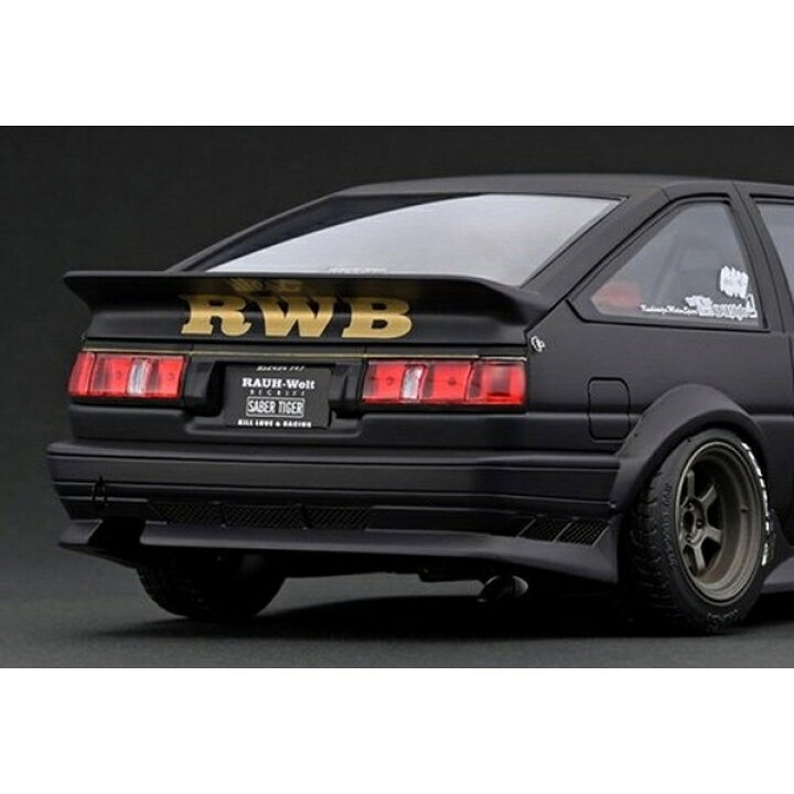 楽天市場】イグニッションモデル 1/18 RWB トヨタ AE86 マットブラック 
