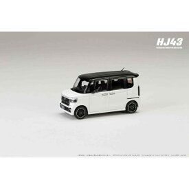 ホビージャパン 1/43 ホンダ N-BOX CUSTOM プラチナホワイトパール＆ブラック 完成品ミニカー HJ431006WP