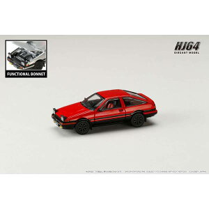 ホビージャパン 1/64 トヨタ スプリンター トレノ GT APEX AE86 JDM Style レッド/ブラック 完成品ミニカー HJ641052ARB