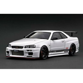 イグニッションモデル 1/18 ニッサン TOP SECRET 34GT-R BNR34 ホワイト 完成品ミニカー IG3642