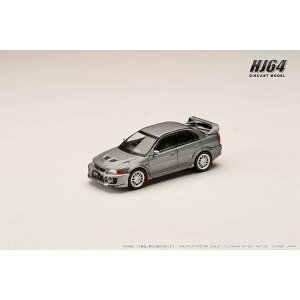 ホビージャパン 1/64 ミツビシ ランサーGSRエボリューション5 CP9A 1998 マッドフラップ付 グレーメタリック 完成品ミニカー HJ642032AGM