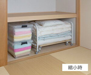 楽天市場 押し入れ収納 押し入れラック 布団収納 布団ラック 伸縮 スライド式 木製 すのこ 桐 キャスター付き 布団 ふとん 押し入れ 収納 ラック 棚 湿気 Ts 80wh Potaricopublicc