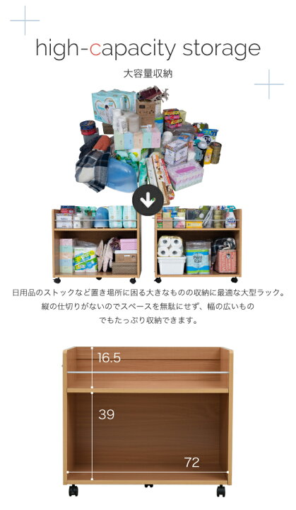 楽天市場】押入れ収納 ラック 2個セット 幅38 奥行78 キャスター付き  