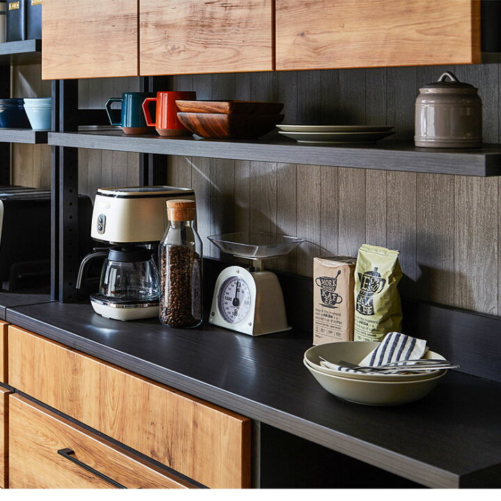 楽天市場】食器棚 キッチンボード ダイニングボード カップボード 