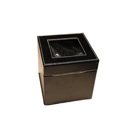 ゴミ箱 ダストボックス レザー調 洗面用 黒W140×D140×H145mm エアファクトリー