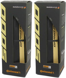 2本セット Continental コンチネンタル GRAND PRIX 5000 グランプリ5000 ブラック/クリーム 700×25C