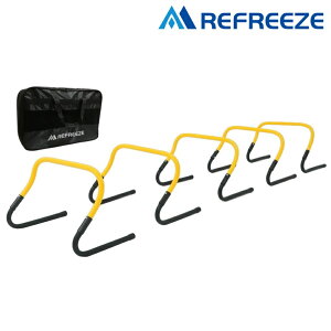 REFREEZE(リフリーズ) 選べるカラー トレーニング ミニハードル イエロー 5個セット 収納バッグ付き