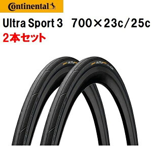 2{Zbg Continental R`l^ Ultra Sport 3 EgX|[c3 tH[fBO^C 700×23C/700×25C ubN