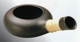 ほうじ器　黒釉　胡麻炒り　（お茶葉　珈琲豆　胡麻　銀杏いり　ほうろく炒り器　籐巻き　直火　焙煎）