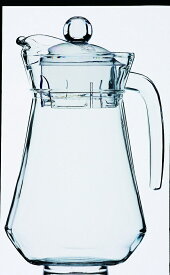 アルク　ピッチャー 1L（水差し 水さし サーバー カラフェ ガラス製 取っ手付き ハーブウォーター 水 ジュース シンプル 　アイスティー ）