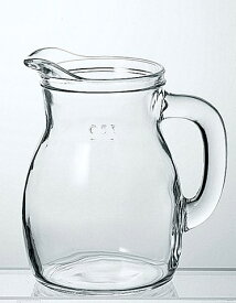 ビストロ　ピッチャー　M0.5（水差し 水さし サーバー カラフェ ガラス製 取っ手付き ハーブウォーター 水 ジュース シンプル 　アイスティー ）