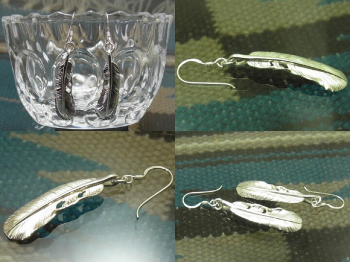 楽天市場】925 ピアス フェザーピアス【受注製作】シルバーピアス 