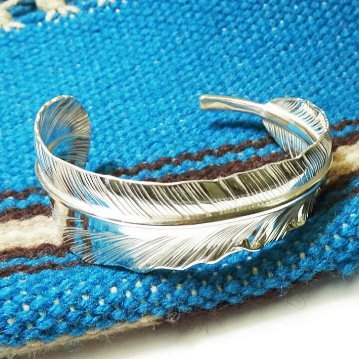 楽天市場】フェザーバングル シルバーバングル【受注製作】羽根  