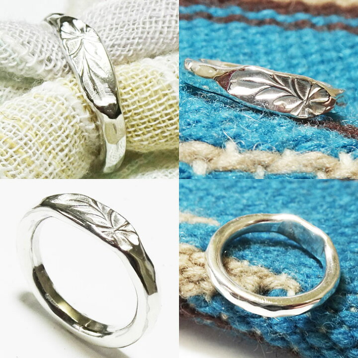 楽天市場】フェザーリング Basic Hand Made Silver Ring 叩きアーム 
