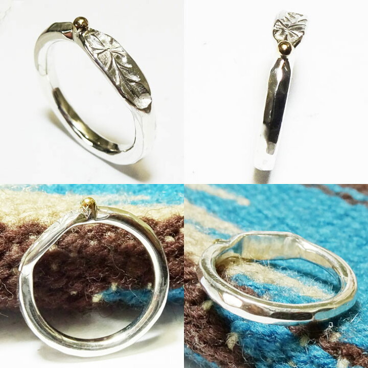 楽天市場】18金付 フェザーリング Basic Hand Made Silver Ring【受注 