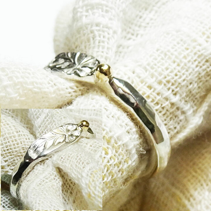 楽天市場】18金付 フェザーリング Basic Hand Made Silver Ring【受注 