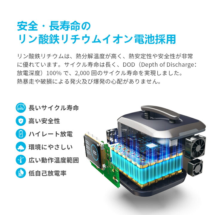 楽天市場】【新モデル】BigBlue Cellpowa500 ポータブル電源 リン酸鉄 