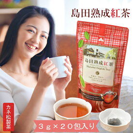 島田熟成紅茶 ティー バッグ 3g 20包 入り 和紅茶 国産 気品 長期熟成 深い味わい おしゃれ プレゼント 高級 老舗 美味しい お茶 リラックス 贅沢 リッチ コク 上品 華やか 香り高い 濃厚 紅茶の革命 深み 香り 余韻 極上 人気 静岡県産 TB カネ松製茶 パワーサポート