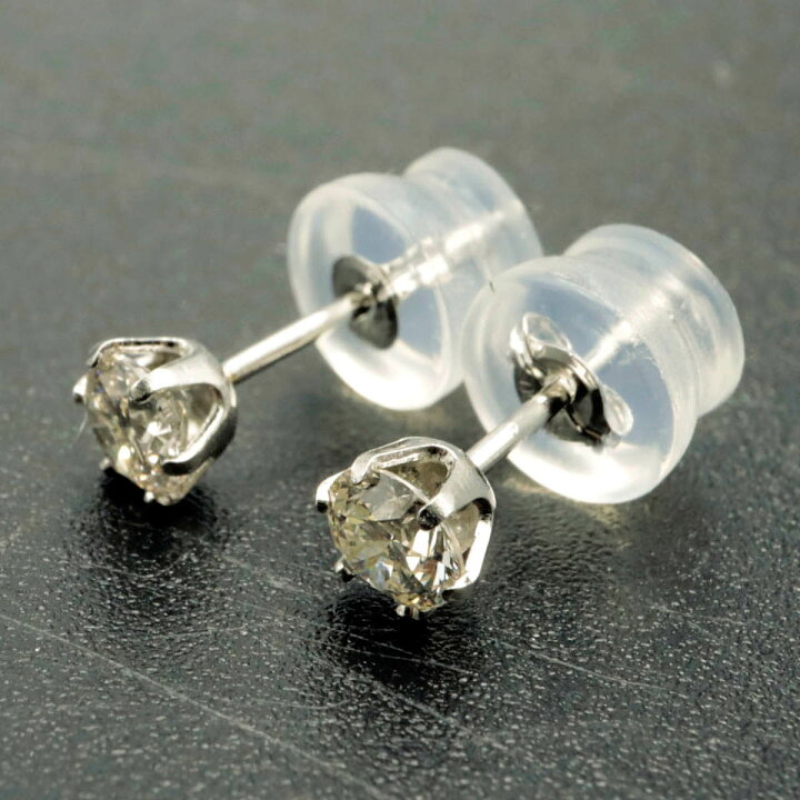 楽天市場】PT ハートアンドアロー ダイアモンド スタッドピアス 4月の  