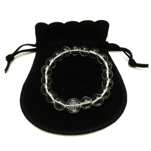 身に着ける心願玉 勧請念珠 阿弥陀如来 10mm ブレスレット 天然水晶のお守り 広島県 宮島(厳島) 弥山 大聖院 公認 ご祈願済み お守り 手彫り 彫刻