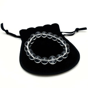 身に着ける心願玉 勧請念珠 薬師如来 10mm ブレスレット 天然水晶のお守り 広島県 宮島(厳島) 弥山 大聖院 公認 ご祈願済み お守り 手彫り 彫刻