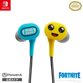 【マラソン期間限定！エントリーでP最大20倍！】【PowerA 公式ストア】パワーエー 有線イヤホン for Nintendo Switch - フォートナイトピーリー【任天堂公式ライセンス商品】国内2年保証 購入特典 バーチャルアイテムコード（複雑なんだ：エモート）