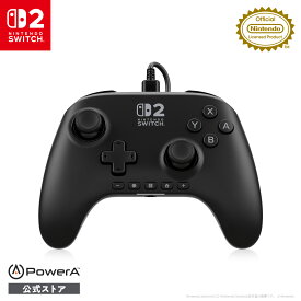 【PowerA 公式ストア】パワーエー アドバンテージ・有線コントローラー for Nintendo Switch 2 - ブラック　NSGP0523JP-01【任天堂公式ライセンス商品】【LINEお友だち登録クーポンプレゼント】【送料無料】