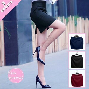 タイトスカート 無地 レディース ビジネス 通勤 ミニ丈 大きいサイズ 春夏秋 オフィス スリット おしゃれ