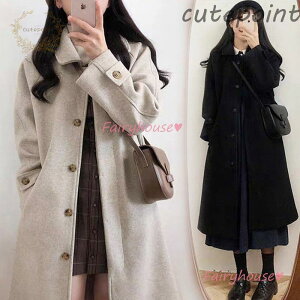 ステンカラーコート レディース 秋冬 40代 黒 チェスターコート ロング丈 ラシャ オーバー 韓国風 アウター 通勤 オシャレ ゆったり 大人30代 50代