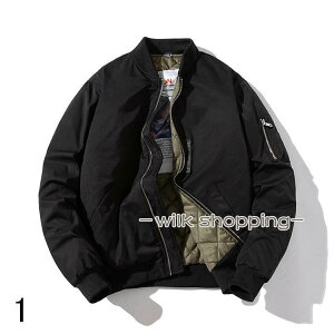 スタジアムジャンパー メンズ スタジャン アウター ブルゾン ビッグシルエット ブラック ホワイト 秋物