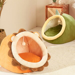 ペット ベッド 小型犬 猫用 ペットハウス ドーム型ベッド オールシーズン 犬 猫 クッション 室内犬 ドーム 屋根つき 春 夏 秋 冬 さめ おもしろ 面白 小屋