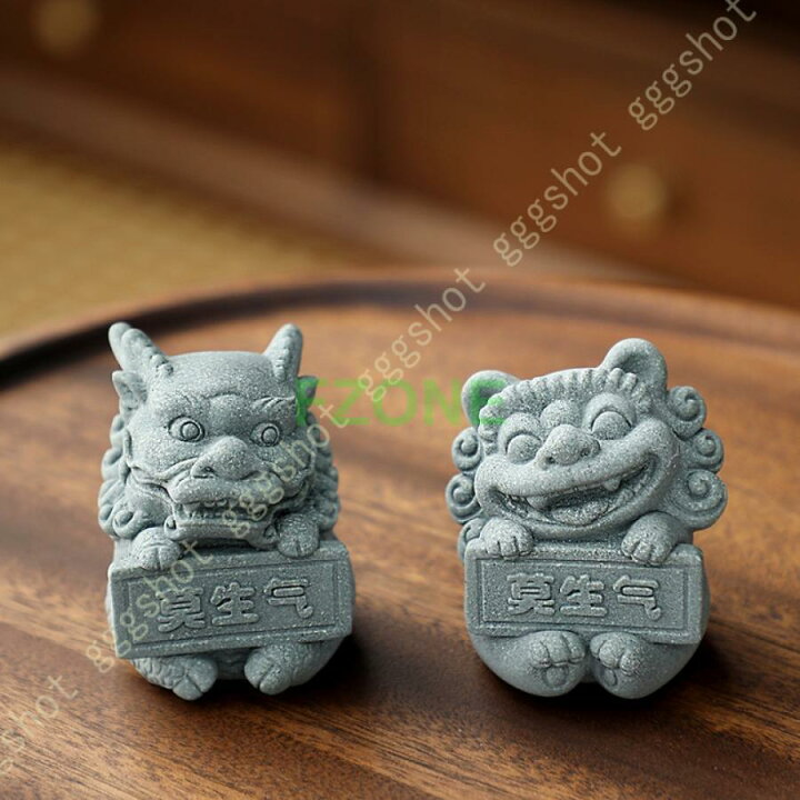 楽天市場】風水 獅子 置物 狛犬 置物 シーサー 魔除け 厄除け お守り 