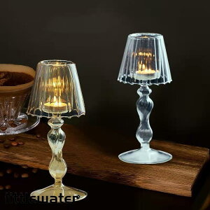 キャンドルホルダー ガラス キャンドルスタンド アンティーク風 インテリア ティーライト用 ローソク立て 北欧 カフェ 癒し リラックス ロマンチック 雰囲気