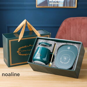 カップウォーマーカップマット恒温55°C暖房加熱できるコースタースマート断熱材秋と冬オフィス屋内加熱ベース家事務室プレゼント