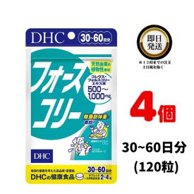 DHC フォースコリー 30~60日分 120粒 4袋 サプリメント タブレット | ディーエイチシー コレウス フォルスコリ サプリ 健康食品 女性 錠剤 食事で不足 ビタミンB群 美容 健康 ディーエイチシー 腸内環境 ビタミン 運動 美容サプリ ダイエットサプリ メンズ 夏バテ 40代 50代