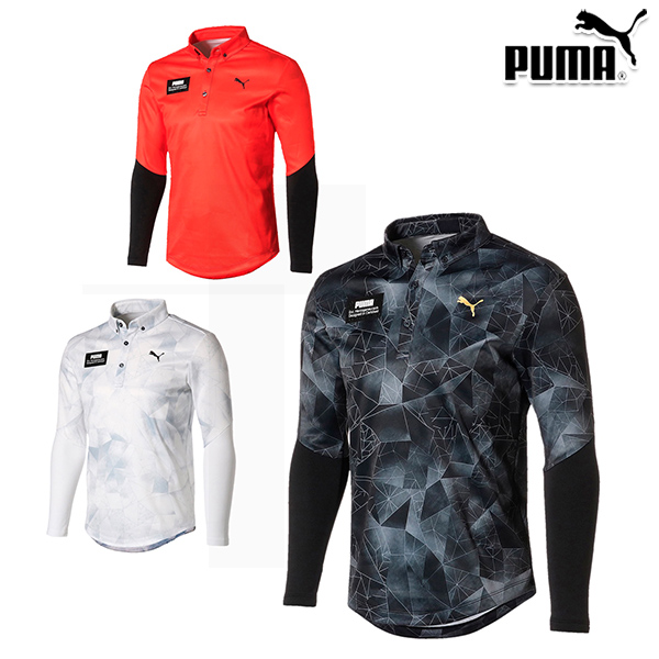大幅にプライスダウン プーマ メンズ シャツ 長袖シャツ 2020年秋冬モデル puma ポロシャツ 20 WEB限定 ゴルフ タイトスリーブ ウォーム 930109