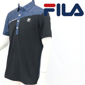 ★Lサイズのみ★フィラ ゴルフ 春夏モデル メンズ 半袖シャツ 740-622 NV__L FILA GOLF【20】セール 特価 ゴルフウエア 春 夏