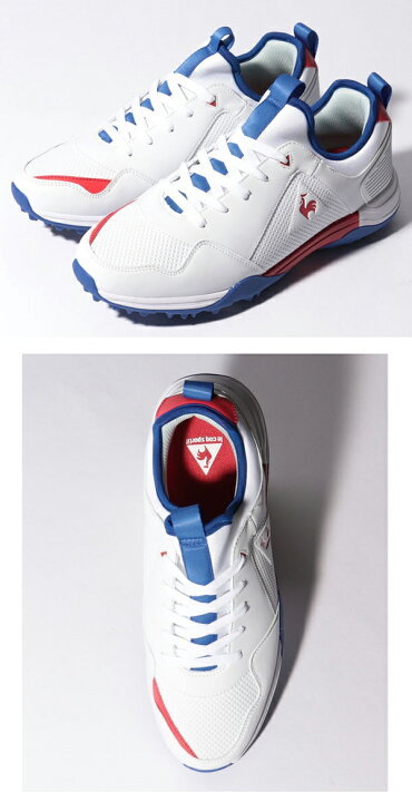 楽天市場 ルコック メンズ ゴルフシューズ Qq2rja00 21 ルコックスポルティフ スパイク 紐 パワーゴルフ Powergolf