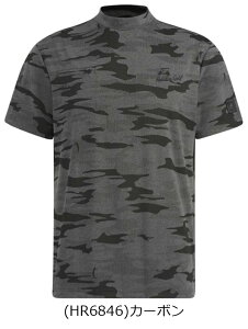 【特価】【残り、Lサイズのみ】アディダス ゴルフ 秋冬モデル メンズ カモジャカードストレッチ 半袖 モックネックシャツ EVM90【22】adidas golf