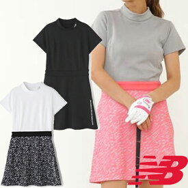 【特価】ニューバランス ゴルフ 秋冬モデル レディース 半袖モックネック ワンピース 012-2224502 NEW BALANCE【22】