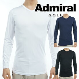 アドミラル ゴルフ 2023年春夏モデル メンズ Vネック 長袖アンダーシャツ ADMA319 Admiral GOLF【23】