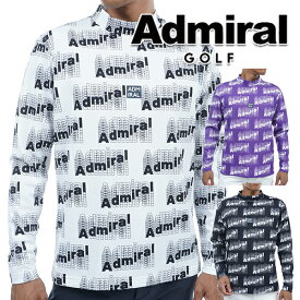 アドミラル ゴルフ 2023年秋冬モデル メンズ モーションロゴ LT モックネック 長袖シャツ ADMA363 Admiral GOLF【23】
