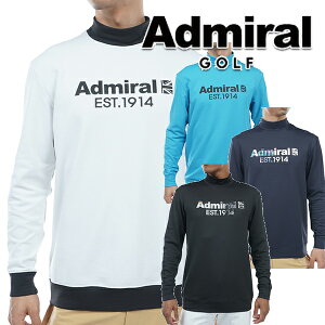 【特価】アドミラル ゴルフ 秋冬モデル メンズ 発熱ストレッチ ハイネック 長袖シャツ ADMA387 Admiral GOLF【23】