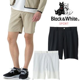 ブラック＆ホワイト 春夏モデル WHITE LINE メンズ ショートパンツ BGS5602WQ Black&White【22】