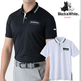ブラック＆ホワイト 春夏モデル WHITE LINE メンズ 半袖シャツ BGS9602WE Black&White【22】